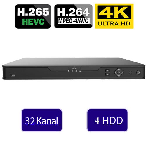 UNV-NVR304-32E-B 32 Kanal IP 4K NVR Kamera Kayıt Cihazı